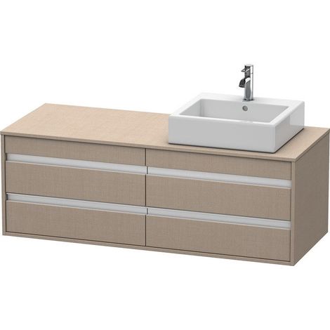 Mobile lavabo KETHO 550x1400x496m con illuminazione in re lino