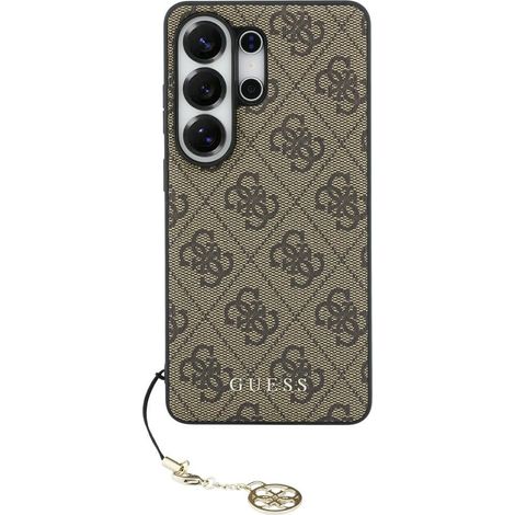 Custodia Guess 4G Classic Logo Charm MagSafe per Samsung Galaxy S26 Ultra Marrone