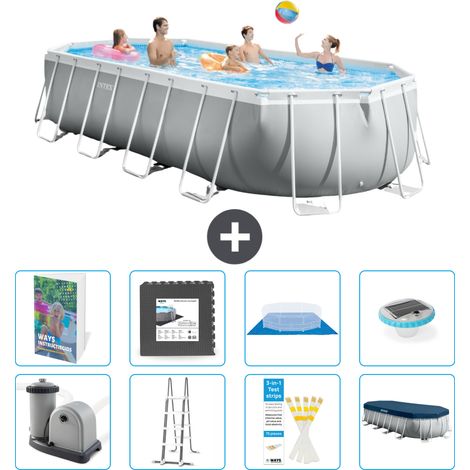 Prism Frame Pool Oval - 610x305x122 cm - 9-teilig S608