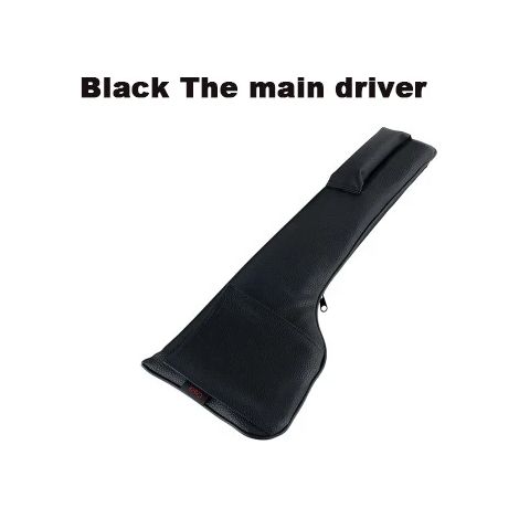 (1 pièce principale noire) Poches de rangement pour siège auto en cuir PU, organisateur de voiture, poche de rangement pour fente de siège auto, coussin anti-fuite, rembourrage doux (1/5)