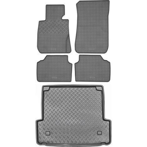 Juego de alfombrillas de goma para coche y maletero para BMW Serie 3 E91 Touring/familiar (2005-2013).