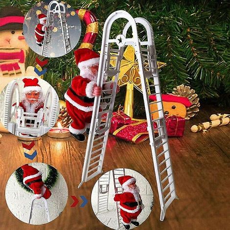 Conducteur électrique Père Noël offre des cadeaux aux enfants, jouets musicaux, décoration de Noël pour la maison (1/5)
