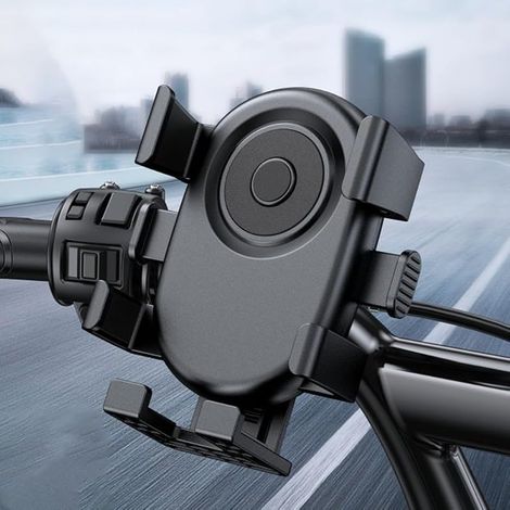 Support de téléphone en plastique ABS pour guidon de vélo Noir (1/2)