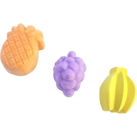 Pierre à mâcher pour animaux de compagnie, idéale pour ronger les dents des hamsters, perroquets, lapins, chinchillas et écureuils (fruits) (1/5)