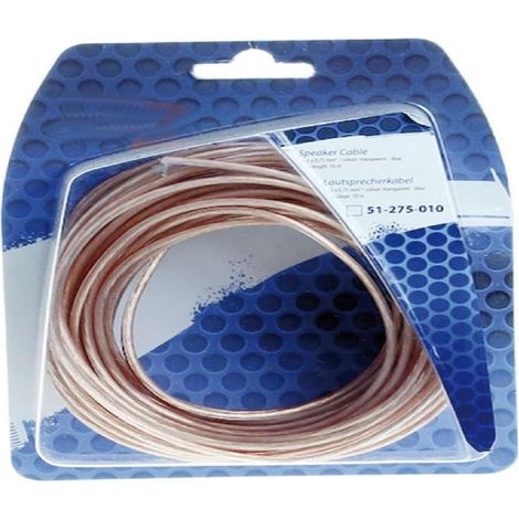 Cable Haut-parleur 2x0.75mm 10m
