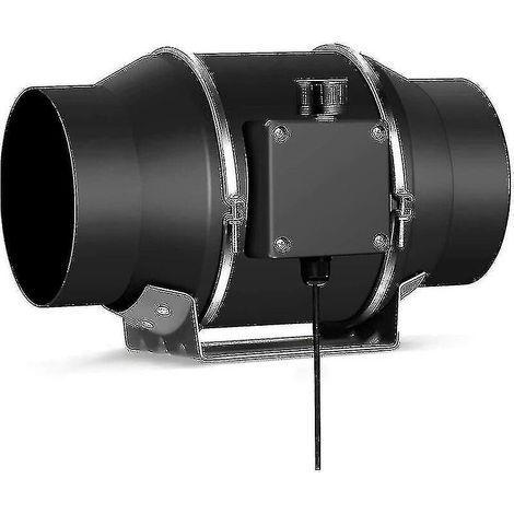 Ventilateur d'extraction réglable de 100 mm, débit d'extraction d'air de 350 m³/h, avec variateur de vitesse (1/5)