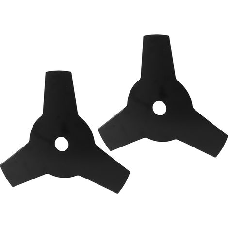 2 Stück Trimmerkopfklingen, 23 cm (9 Zoll), 3 Zähne, Manganstahl, für Rasenmäher und Unkrautbekämpfung. (1/5)