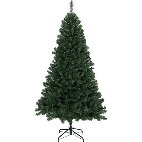 HOMCOM Albero di Natale Realistico da 180 cm con 888 Rami e Base Pieghevole (1/5)