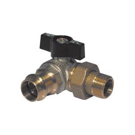 ROBINET À BILLE À RACCORD À PRESSER/COLLECTEUR DX Dimensions : 3/4 x 22  PN 40