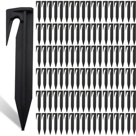 Lot de 200 Piquets De Fixation Pour Câbles Périphériques, Piquet Fil Robot Tondeuse, Accessoires Pour Tondeuses à Gazon Robot, Crochet Pour Robot Tondeuse, Câble De Délimitation (1/5)