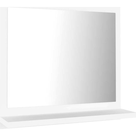 Maison Exclusive - Espejo de baño madera contrachapada blanco 40x (1/5)