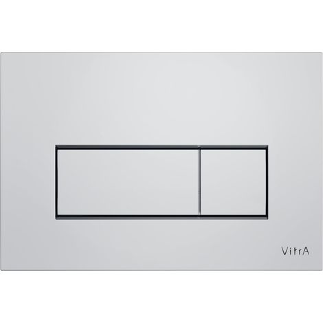 VitrA Root Square Plaque de commande, finition chromée