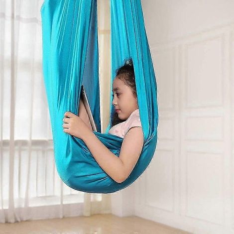 Balançoire hamac suspendu élastique pour enfants, hamac sensoriel intérieur idéal pour enfants TDAH, syndrome d'Asperger et troubles de l'intégration sensorielle (1/2)