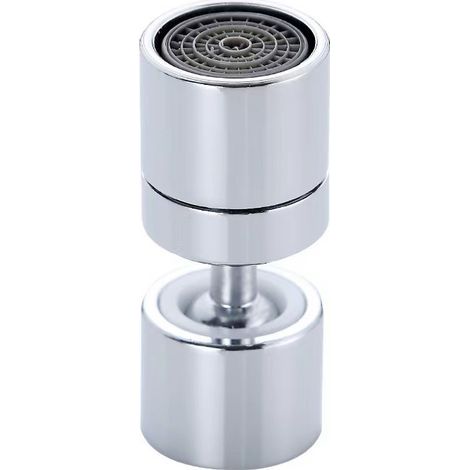 360° drehbarer Wasserhahn-Luftsprudler, M20 Wasserspar-Luftsprudler für Wasserhähne, Wassersparfilter, verstellbare Küchenarmatur-Düse, Sprühkopf – Silber (1/5)