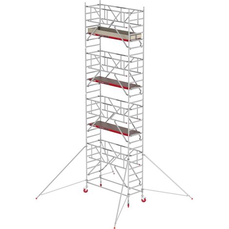 Altrex Fahrgerüst RS Tower 41 PLUS Aluminium mit Safe-Quick® und Holz-Plattform 9,20m AH breit 0,90x1,85m