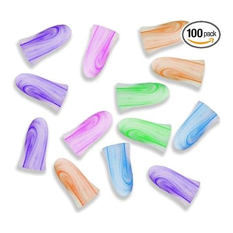 50 paires Bouchons d’Oreilles, Bouchons d'oreilles pour dormir, Bouchon d’Oreilles Anti Bruit SNR 35 dB, Mousse Super Douce Protection Contre le bruit, pour dormir, voyager, les concerts. (1/5)