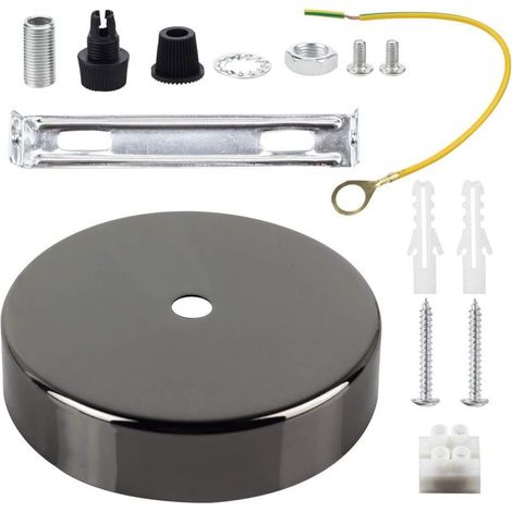 Accessoire de cable de suspension pour plafonnier Flex Cleat pour luminaires 100mm le noir (1/5)