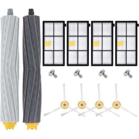 Kit Pièces Accessoires De Rémplacement pour iRobot Roomba 800 900 Series 860 865 866 870 871 875 876 880 886 896 960 966 971 976 980 981 Brosses de Rechange Filtre Accessoires pour Aspirateur Roomba (1/4)