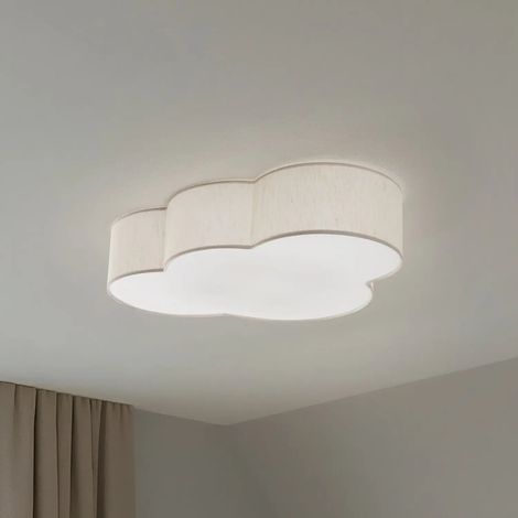 [GEBRAUCHT] B-Ware Deckenleuchte Lampe Wolke Cloud Textil Beige 63 Cm E27141