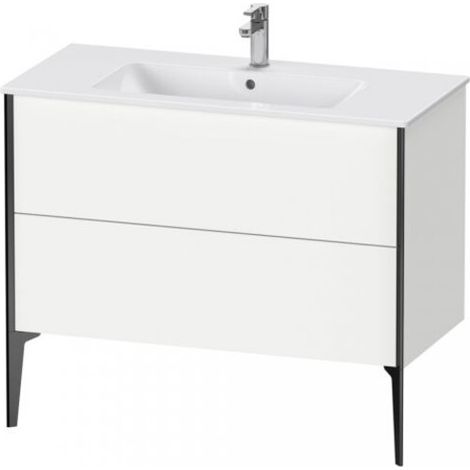 Sous-vasque pour lavabo XVIU 594x1010x480mm, professionnel, noir mat, blanc mat (1/3)