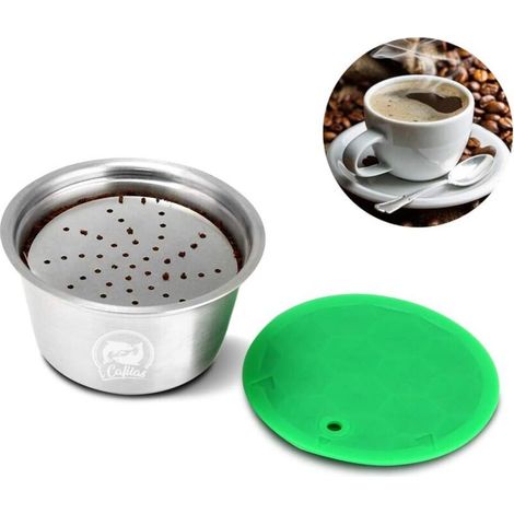 Réutilisable Capsule de café, Capsule Filtre de Café Réutilisables tasse de filtre à café réutilisable en acier inoxydable pour parfumé (Capsule de café)-Fei Yu (1/5)