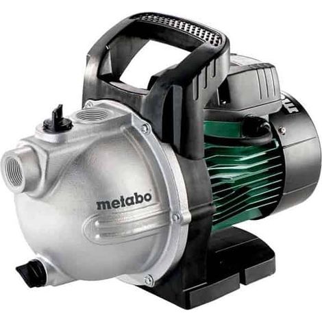 Metabo – Pompe de surface 1100W 4000l/h – Débit 4000l/h – Aspiration jusqu'à 8m – Moteur à condensateur – 600964000