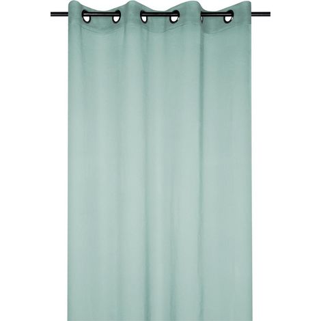 Voilage uni 135 x 260 cm Mona vert jade (1/2)