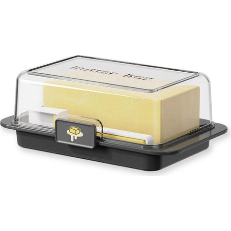 Boîte de rangement pour beurre avec couvercle, boîte à fromage, porte-beurre, récipient de conservation de la fraîcheur au réfrigérateur, boîte à fromage blanche (1/5)