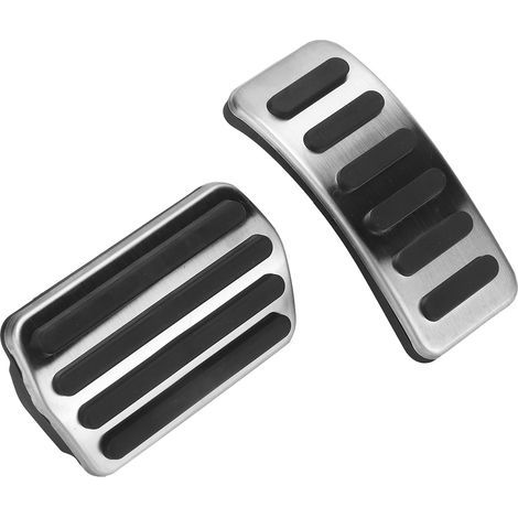 Pédales d'accélérateur, frein, embrayage et repose-pied antidérapants en aluminium pour Volvo XC40 2018-2021 (lot de 4)