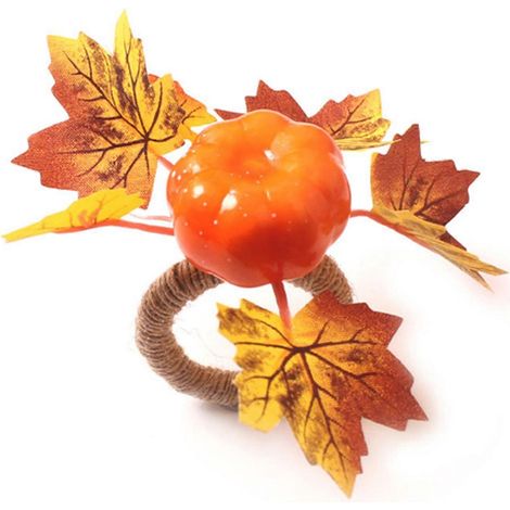 Porte-ronds de serviette pour la décoration de table d'Halloween, de Noël et des réunions de famille (1/4)