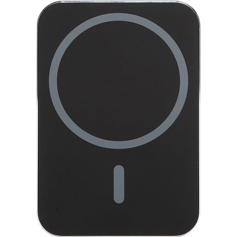 Chargeur sans fil magnétique carré 15 W, support de téléphone portable pour voiture, charge rapide, noir (1/5)