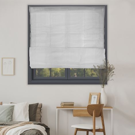 Madecostore – Store bateau voile structuré 100% polyester – L60 x H180cm – Système de fixation à visser – Réglable en hauteur (1/3)