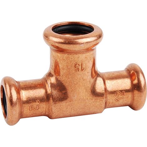 Kupfer-T-Stück zum Quetschen, Durchmesser 14 mm