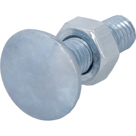 Suki Schlossschraube M5 x 30 mm, verzinkt, FK4.6, DIN 603 K50