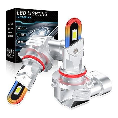 LED Bulbs, 32000LM Cool White 6500K LED HB3/9005, U-Pipe Design Replacement Bulbs for Halogen Headlights, Plug and Play, Waterproof IP68, Pack of 2 (1/5)