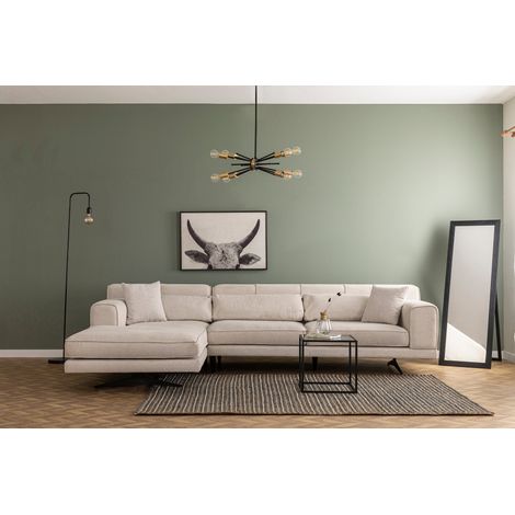 Ecksofa links Jivago Beige