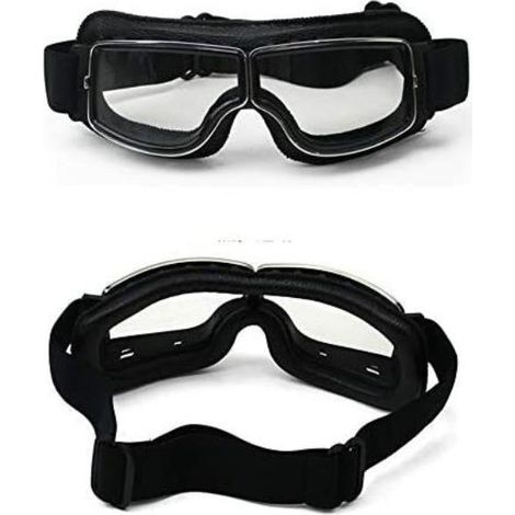 Lunettes de Moto Biker Cyclisme Ski Cruisern Cruiser Jet Lunettes de Protection Masques de Moto Vespa Vintage Biker Oldtimer Scooter Harley Chopper MOONSTARS (1/4)