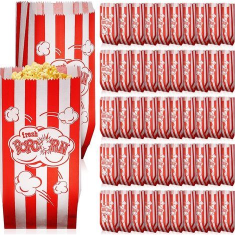 100 sacchetti per popcorn per uso domestico, sacchetti di carta multifunzionali, pratici sacchetti regalo, accessori per la cottura (1/5)