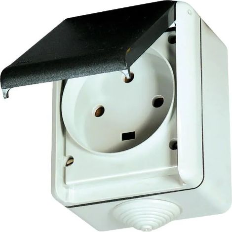 Legrand Plexo Außensteckdose grau 32 Ampere