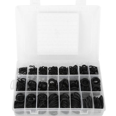 Set mit 740 wasserdichten Gummi-O-Ringen, beständig gegen Verschleiß und extreme Temperaturen (-40°F bis 248°F) (1/5)