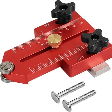 Gabarit de coupe mince allongé pour scie circulaire sur table, compatible avec scie circulaire sur table, défonceuse et scie à ruban - Version allongée