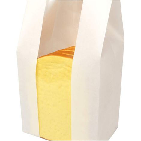 60 bolsas para pan casero con bolsa de pan de hojalata y bolsa de pan de papel con ventana (blancas, 21 9 35 cm) (1/5)
