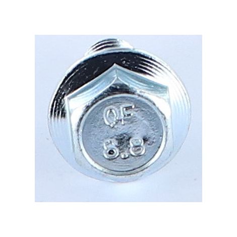 Vis métaux Tête hexagonale TH M10X30 Embase collerette crantée Classe 8.8 Acier zingué-30 pièces