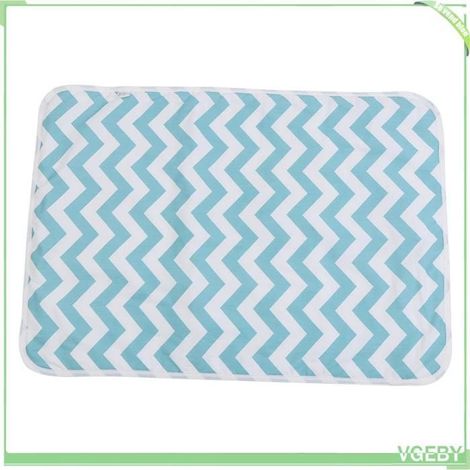 VGEBY Matelas à langer coton souple-protège contre les fuites-sensation douce pour sommeil confortable Section B-Océan vert (1/5)