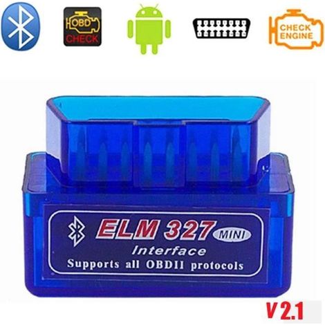 Scanner de diagnostic OBD2 - MINI ELM327 - Bluetooth V2.1 - Léger - Compatible Windows et mobile (1/4)