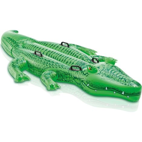 Colchon inflable de natacion con asas de cocodrilo 203x114 cm intex 58562
