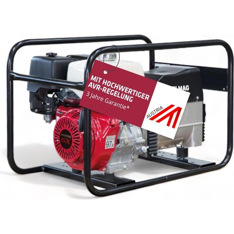 ELMAG Stromerzeuger SEB 7500WD-AVR mit HONDA-Motor GX390 mit erhöhter Schieflastfähigkeit und AVR-Regelung (1/5)