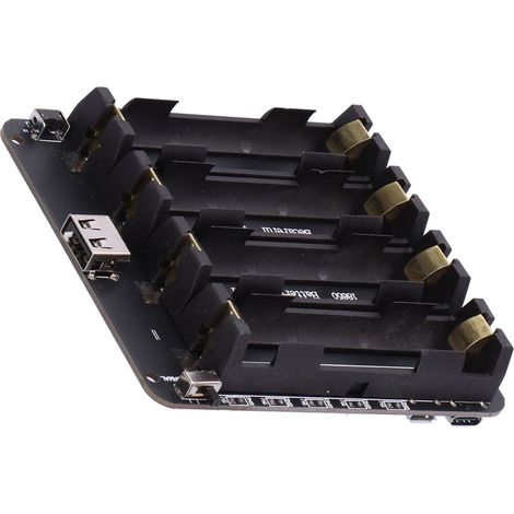 Boîtier d'alimentation 18650 à 4 ports USB, pour Raspberry Pi et projets électroniques, sortie 5V 2A (1/5)