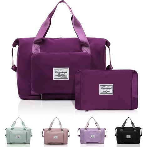 Voyage Pliables de Grande Capacité, Sacs à Main Légers et Extensible Imperméables, Adaptés pour Les Week-Ends, Nuit, Vacances, Shopping, la Salle de Sport (1/5)