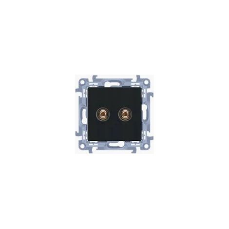 S10 CGL2.01/49 MODULE NOIR DE PRISE HAUT-PARLEUR SIMPLE